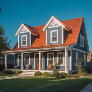 metal roofing on a porch property