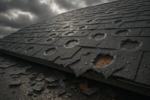 hail damage affects roofing