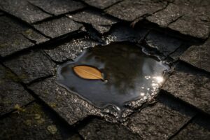 ponding water damages roofs