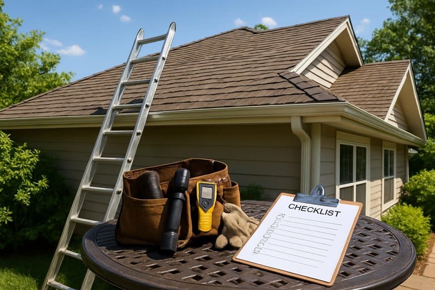 prepare for roof inspection