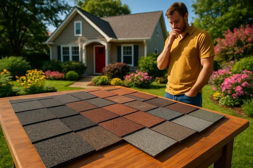 selecting optimal shingle color