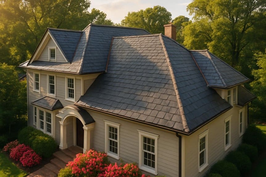 slate roof aesthetic enhancement