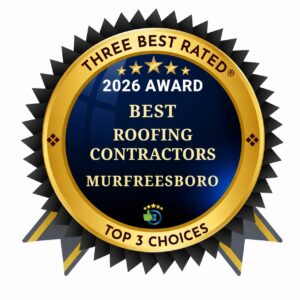Three Best Rated Best Roofing Contractors Murfreesboro Award